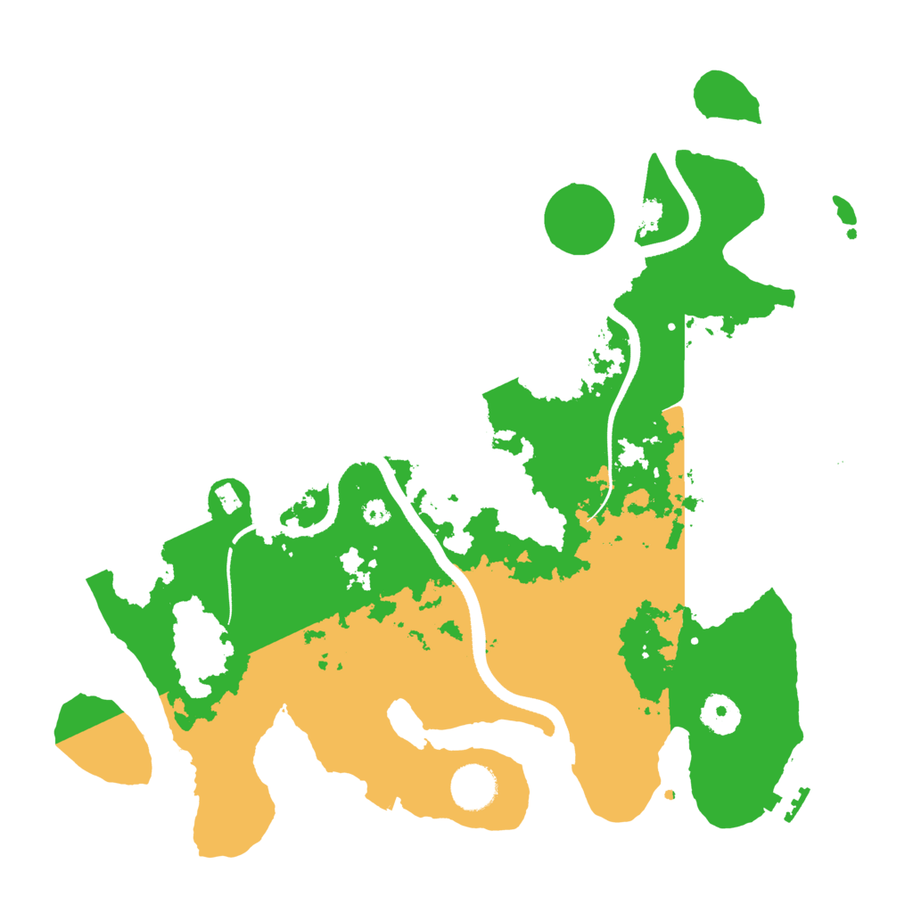 Biome Rust Map: Procedural Map, Size: 3500, Seed: 1848
