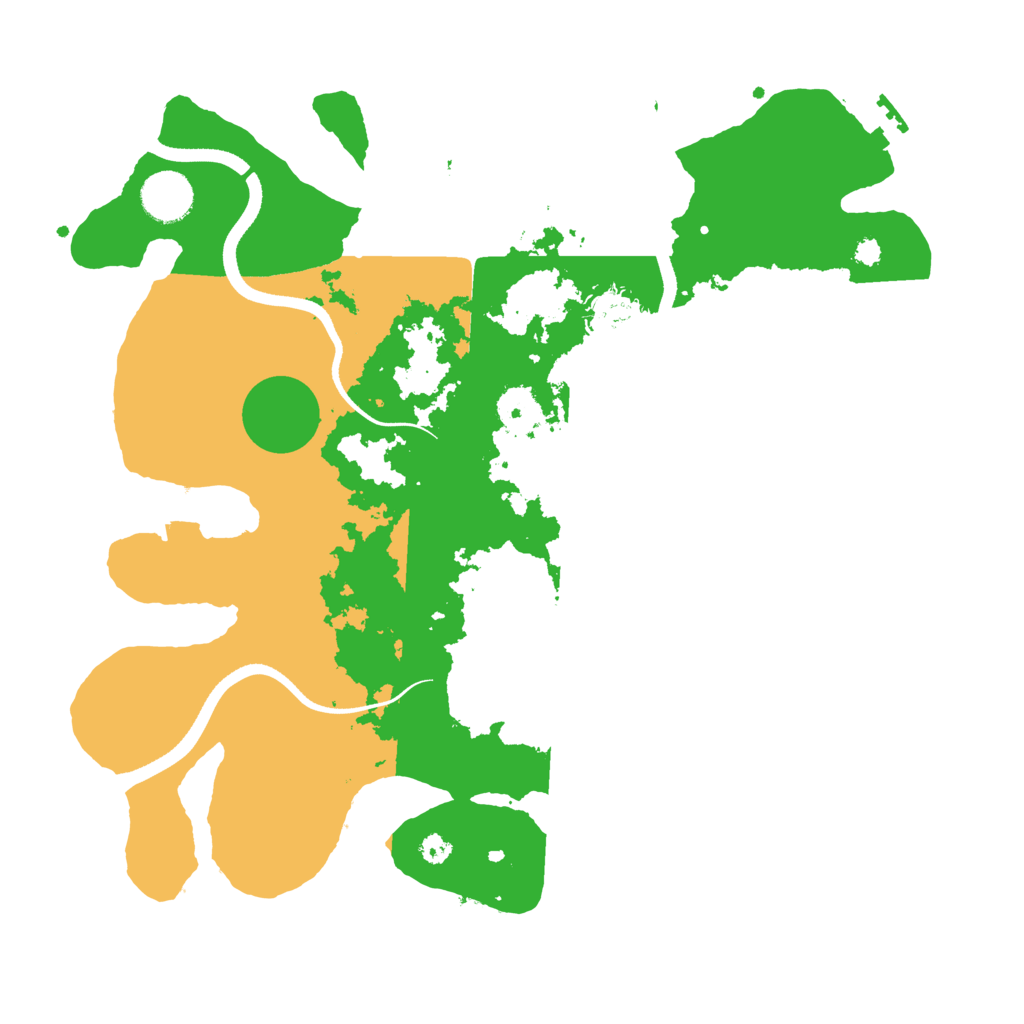 Biome Rust Map: Procedural Map, Size: 3500, Seed: 70439352