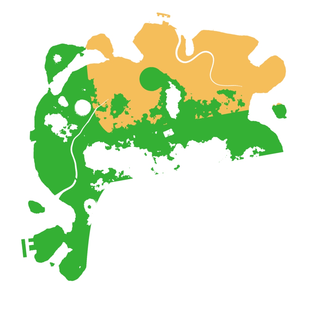 Biome Rust Map: Procedural Map, Size: 3500, Seed: 62458535