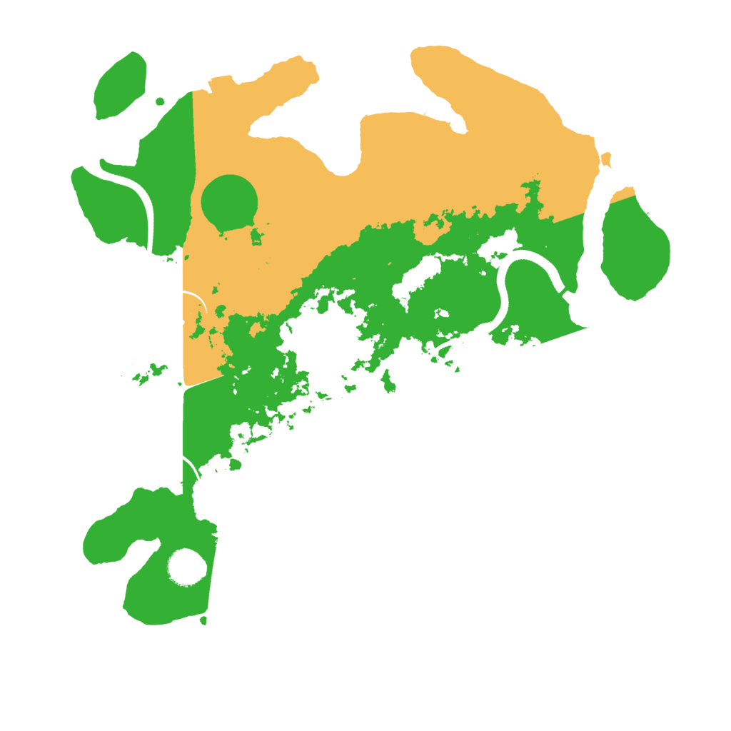 Biome Rust Map: Procedural Map, Size: 3500, Seed: 16548321