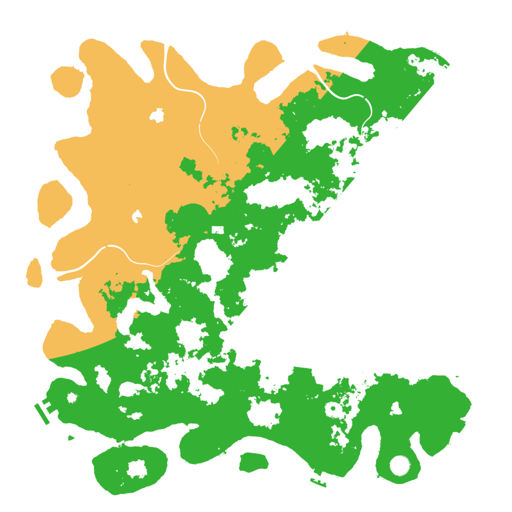 Biome Rust Map: Procedural Map, Size: 4500, Seed: 7970