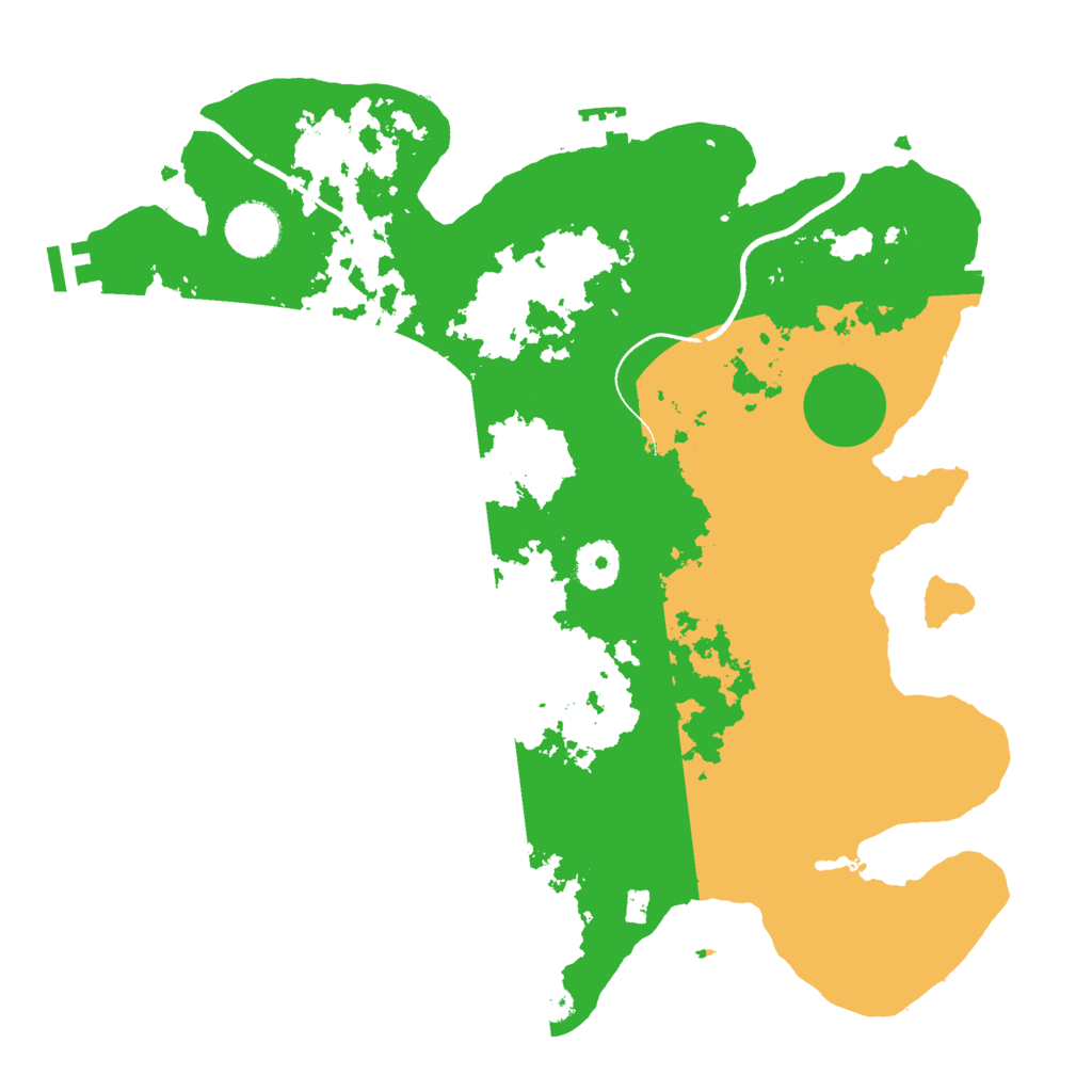 Biome Rust Map: Procedural Map, Size: 3500, Seed: 92740790