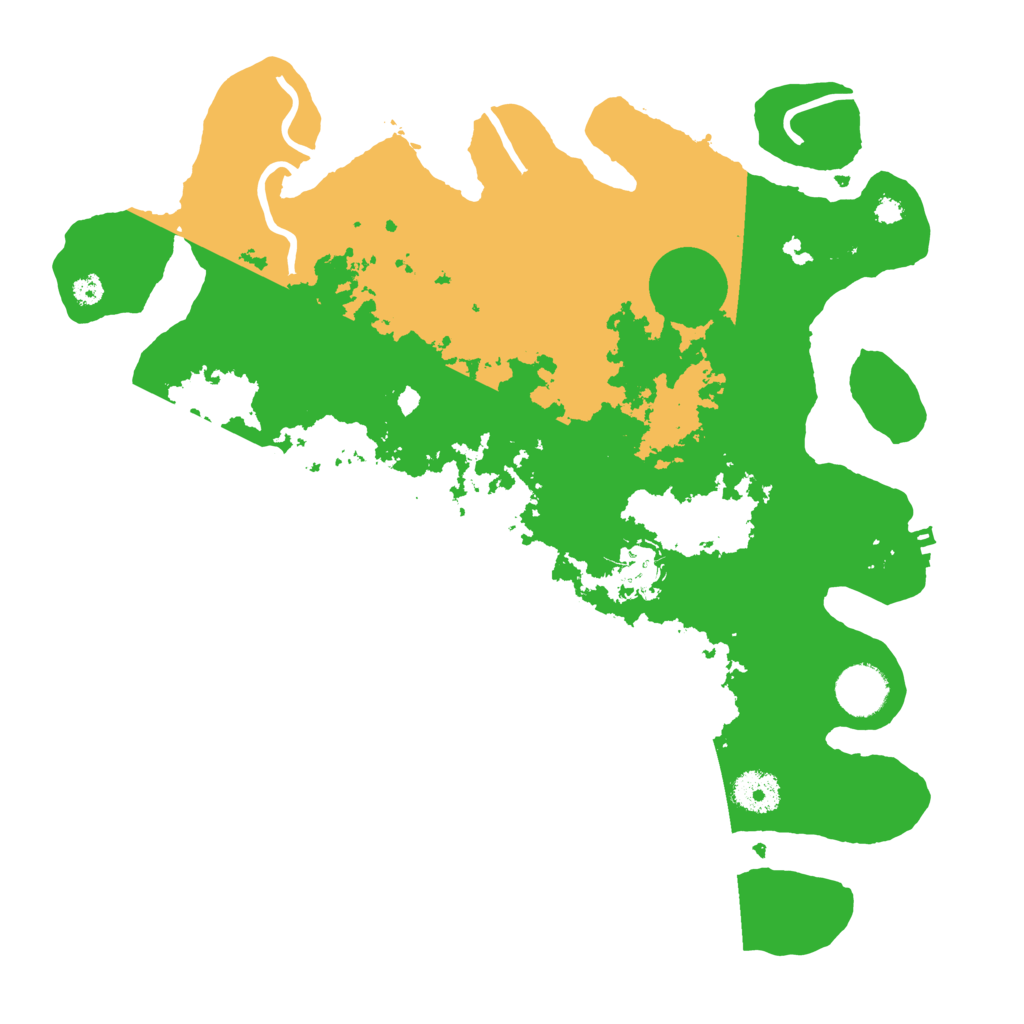 Biome Rust Map: Procedural Map, Size: 3500, Seed: 13487922