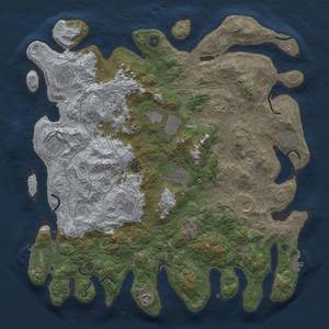 Thumbnail Rust Map: Procedural Map, Size: 4500, Seed: 1473267080, 20 Monuments