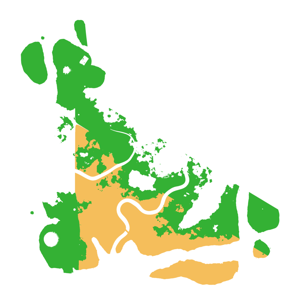 Biome Rust Map: Procedural Map, Size: 3600, Seed: 296410