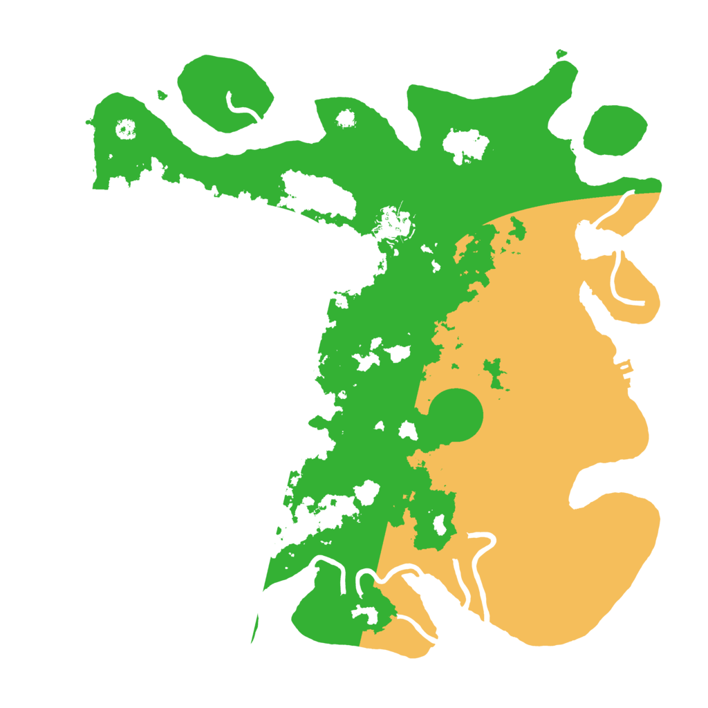 Biome Rust Map: Procedural Map, Size: 3500, Seed: 98274857