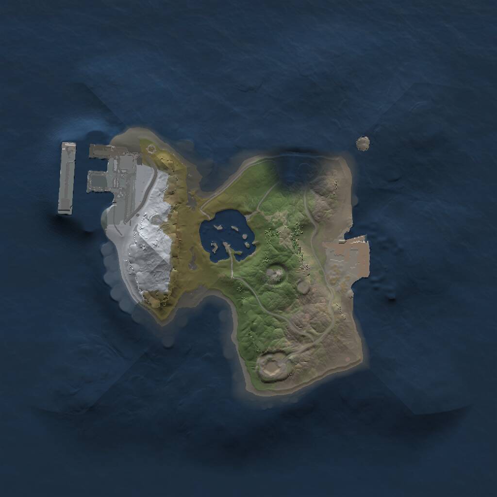 Rust Map: Procedural Map, Size: 1400, Seed: 423045, 3 Monuments