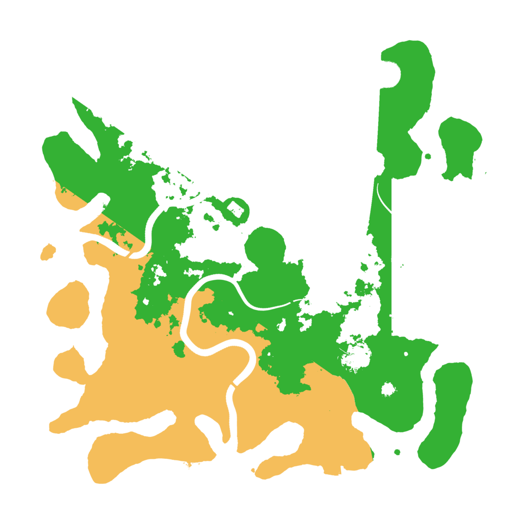 Biome Rust Map: Procedural Map, Size: 3500, Seed: 10487314