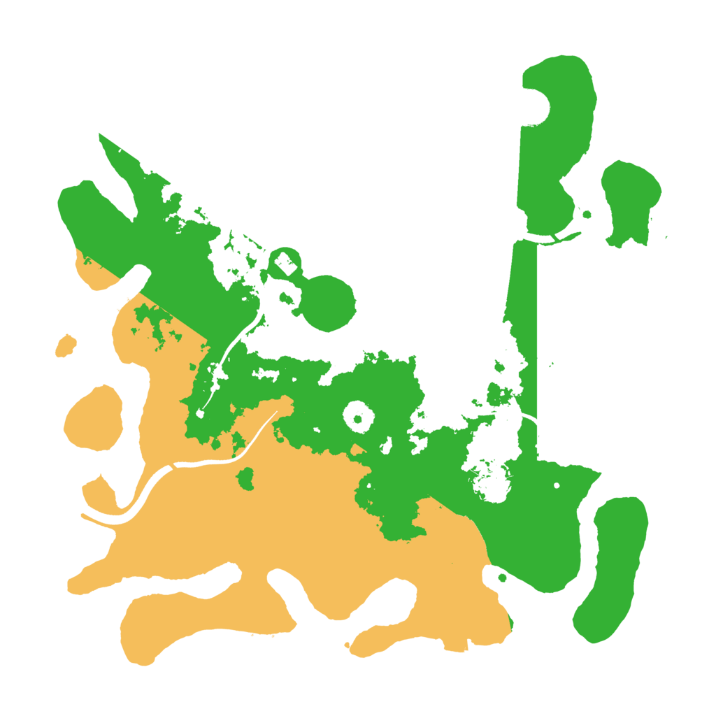 Biome Rust Map: Procedural Map, Size: 3500, Seed: 10487314