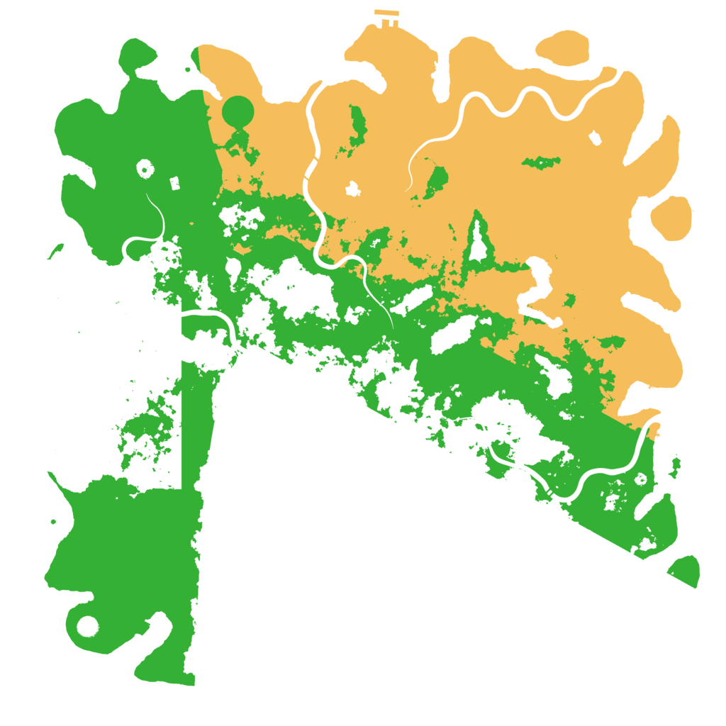 Biome Rust Map: Procedural Map, Size: 6000, Seed: 60003144