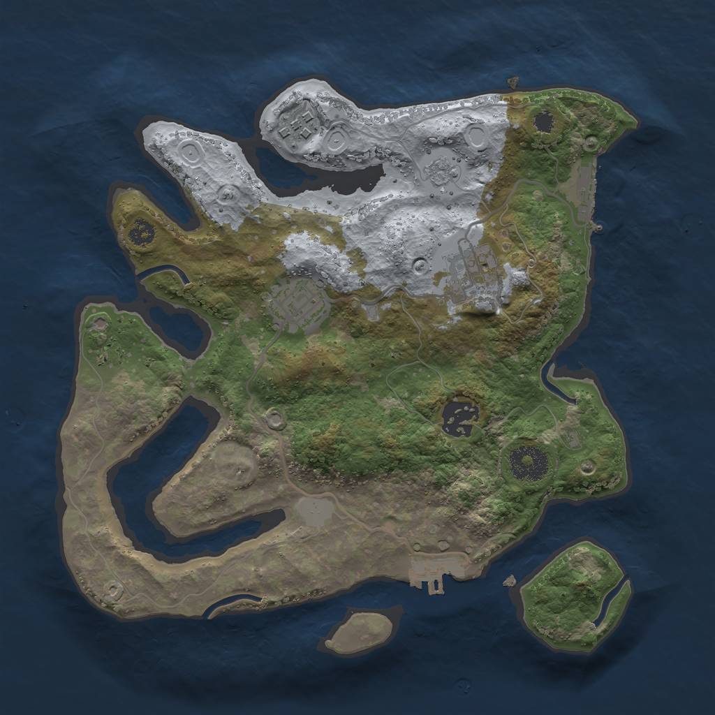 Rust Map: Procedural Map, Size: 2840, Seed: 150, 12 Monuments
