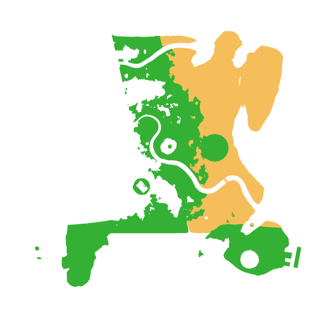 Biome Rust Map: Procedural Map, Size: 3000, Seed: 36224