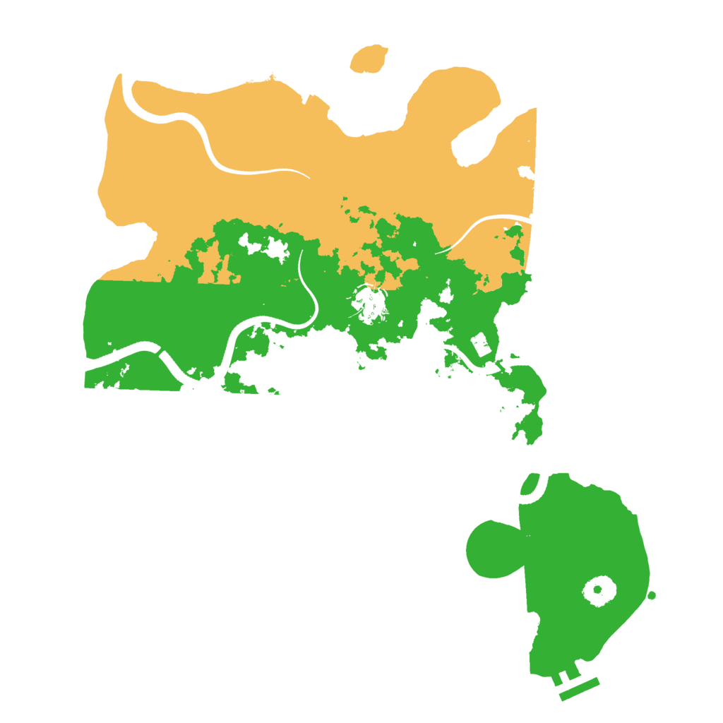 Biome Rust Map: Procedural Map, Size: 3500, Seed: 60646074