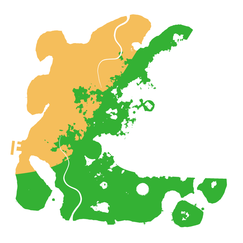 Biome Rust Map: Procedural Map, Size: 3500, Seed: 277442385