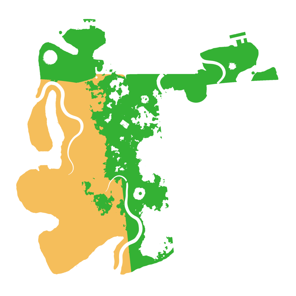 Biome Rust Map: Procedural Map, Size: 3700, Seed: 720577547
