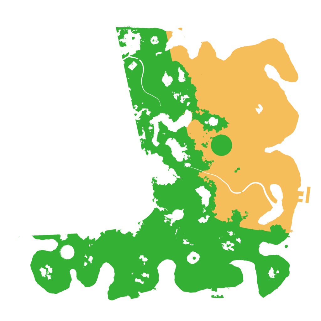 Biome Rust Map: Procedural Map, Size: 4000, Seed: 2058945864