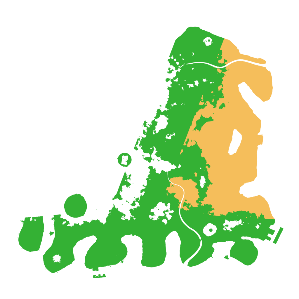 Biome Rust Map: Procedural Map, Size: 3500, Seed: 692355027