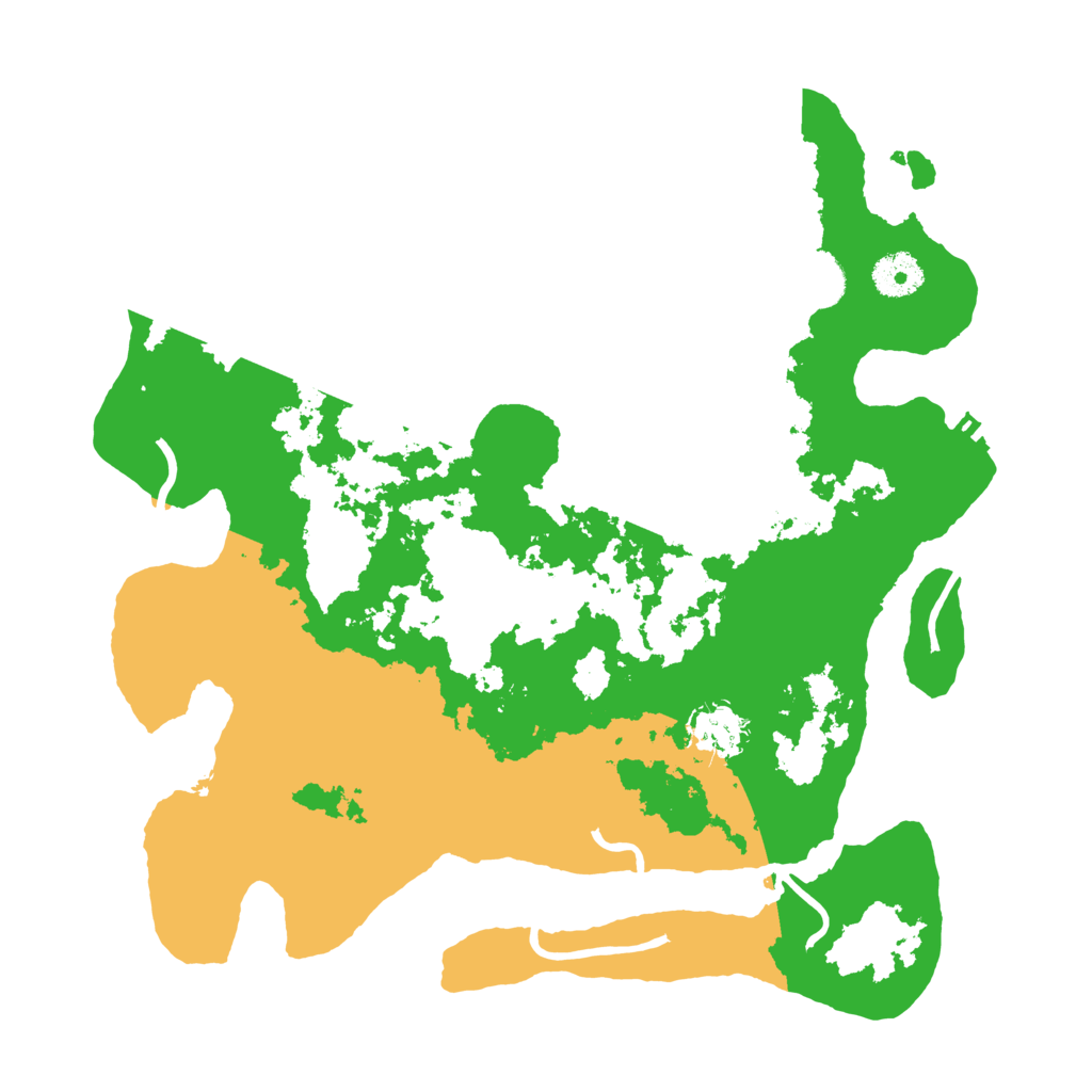 Biome Rust Map: Procedural Map, Size: 3500, Seed: 9500837