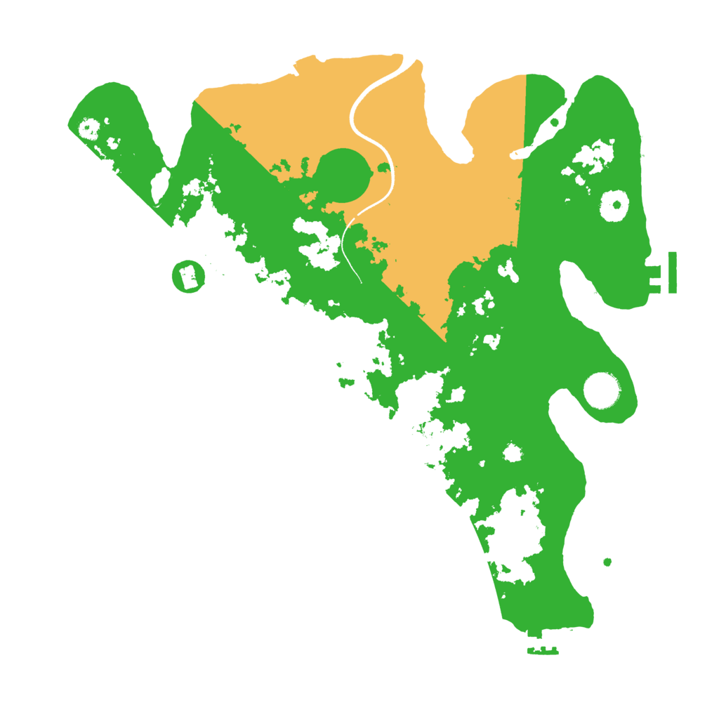 Biome Rust Map: Procedural Map, Size: 3500, Seed: 487423