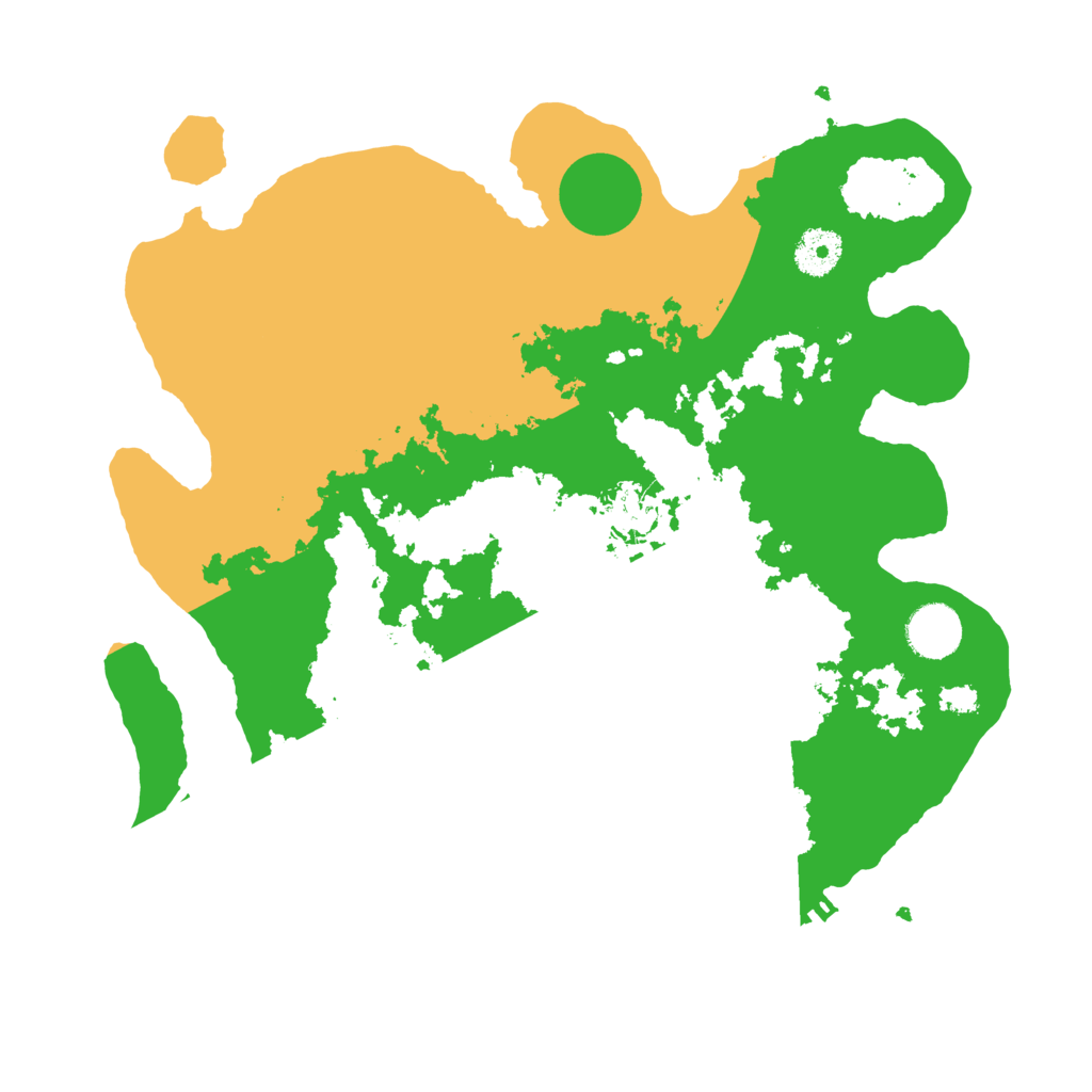 Biome Rust Map: Procedural Map, Size: 3500, Seed: 114514