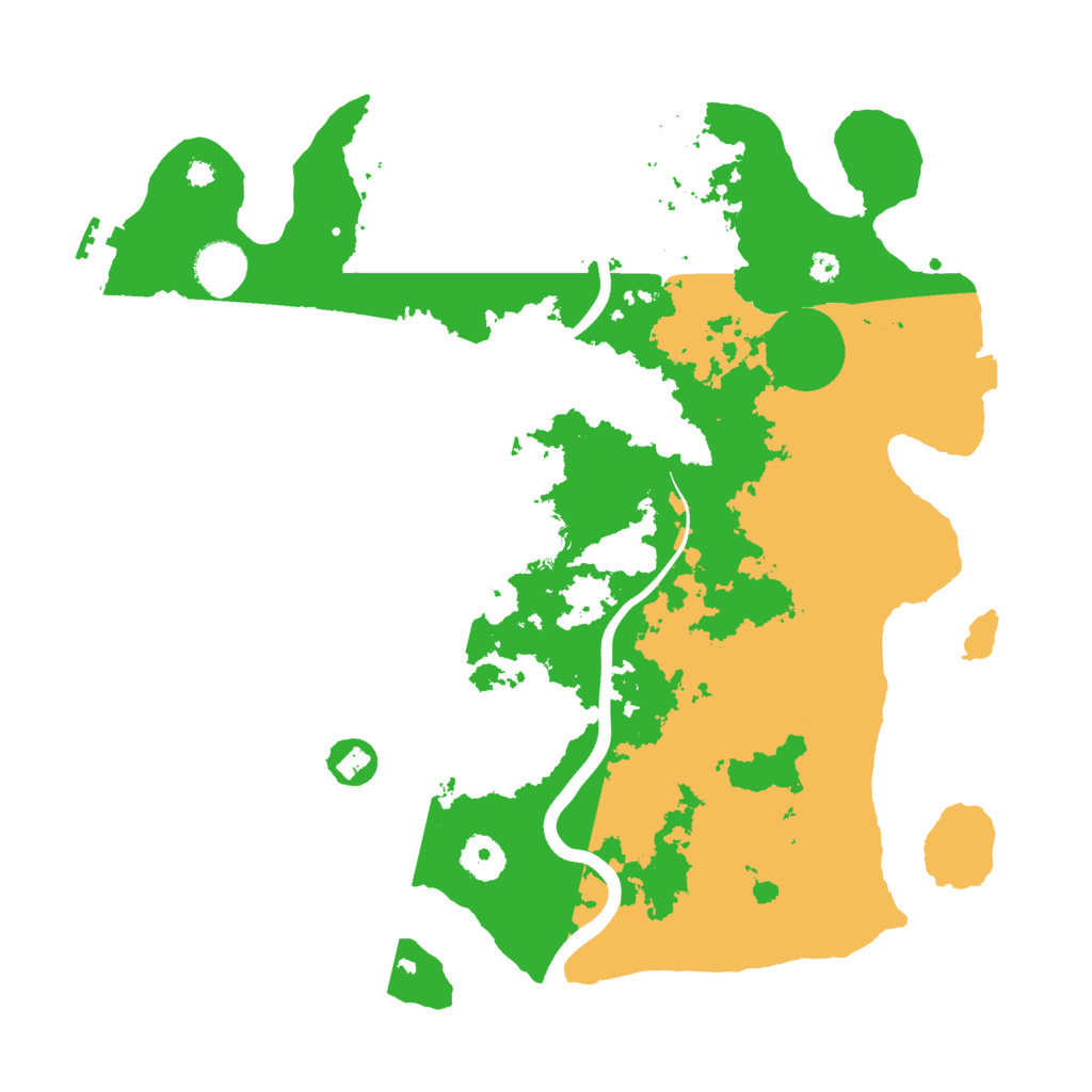 Biome Rust Map: Procedural Map, Size: 3700, Seed: 2077322668