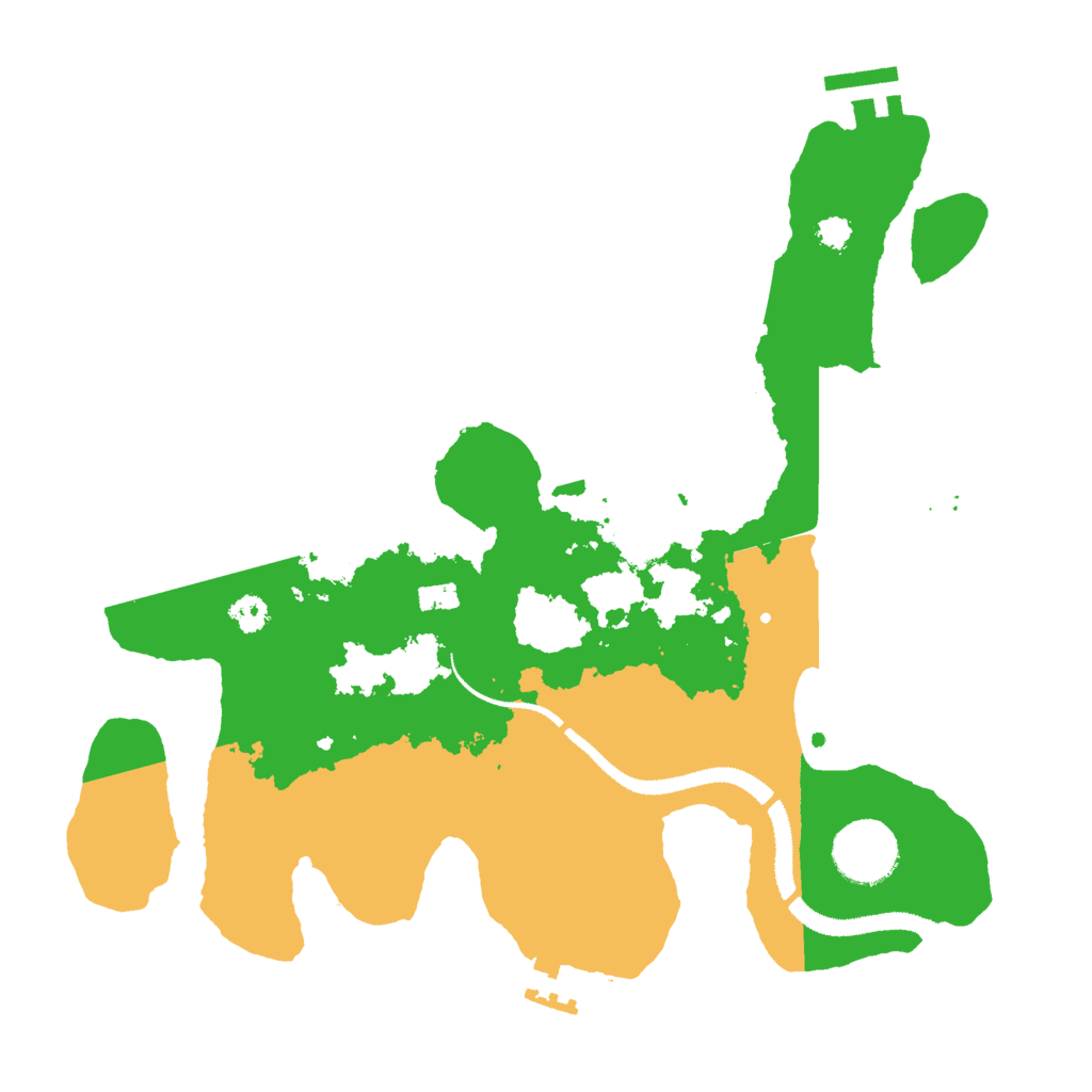 Biome Rust Map: Procedural Map, Size: 3000, Seed: 1517896564