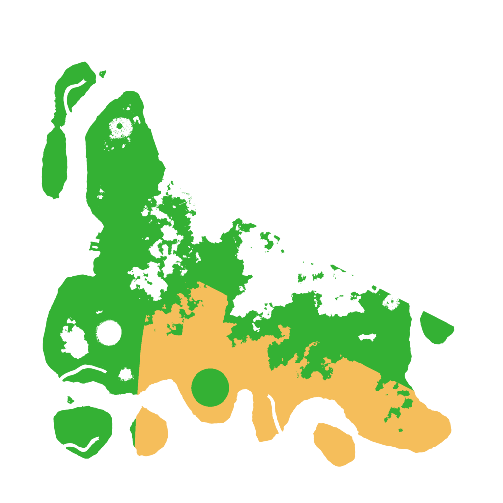 Biome Rust Map: Procedural Map, Size: 3500, Seed: 14026314