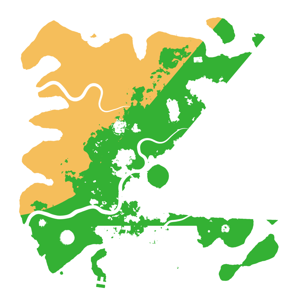 Biome Rust Map: Procedural Map, Size: 3700, Seed: 932410659