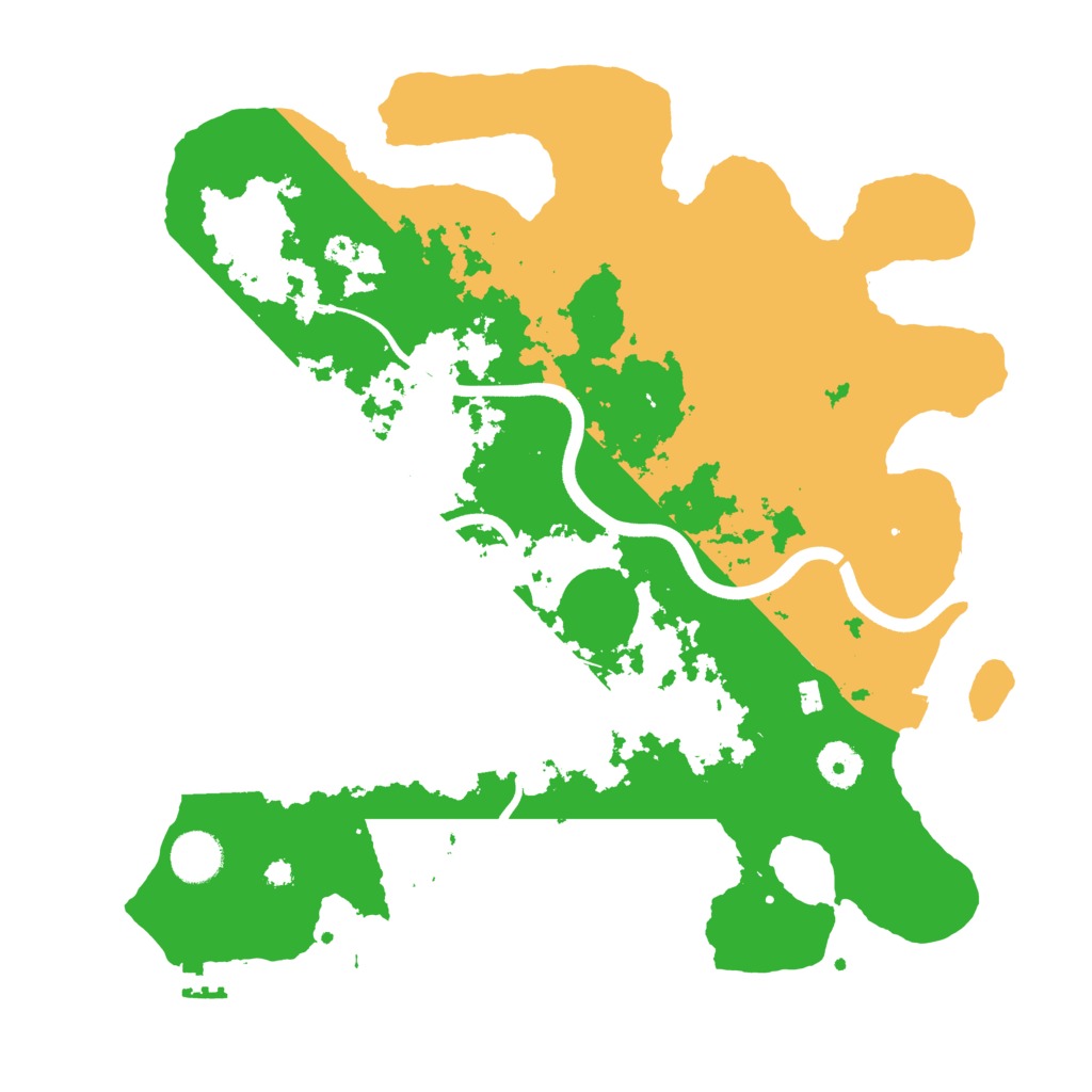 Biome Rust Map: Procedural Map, Size: 3700, Seed: 376663941