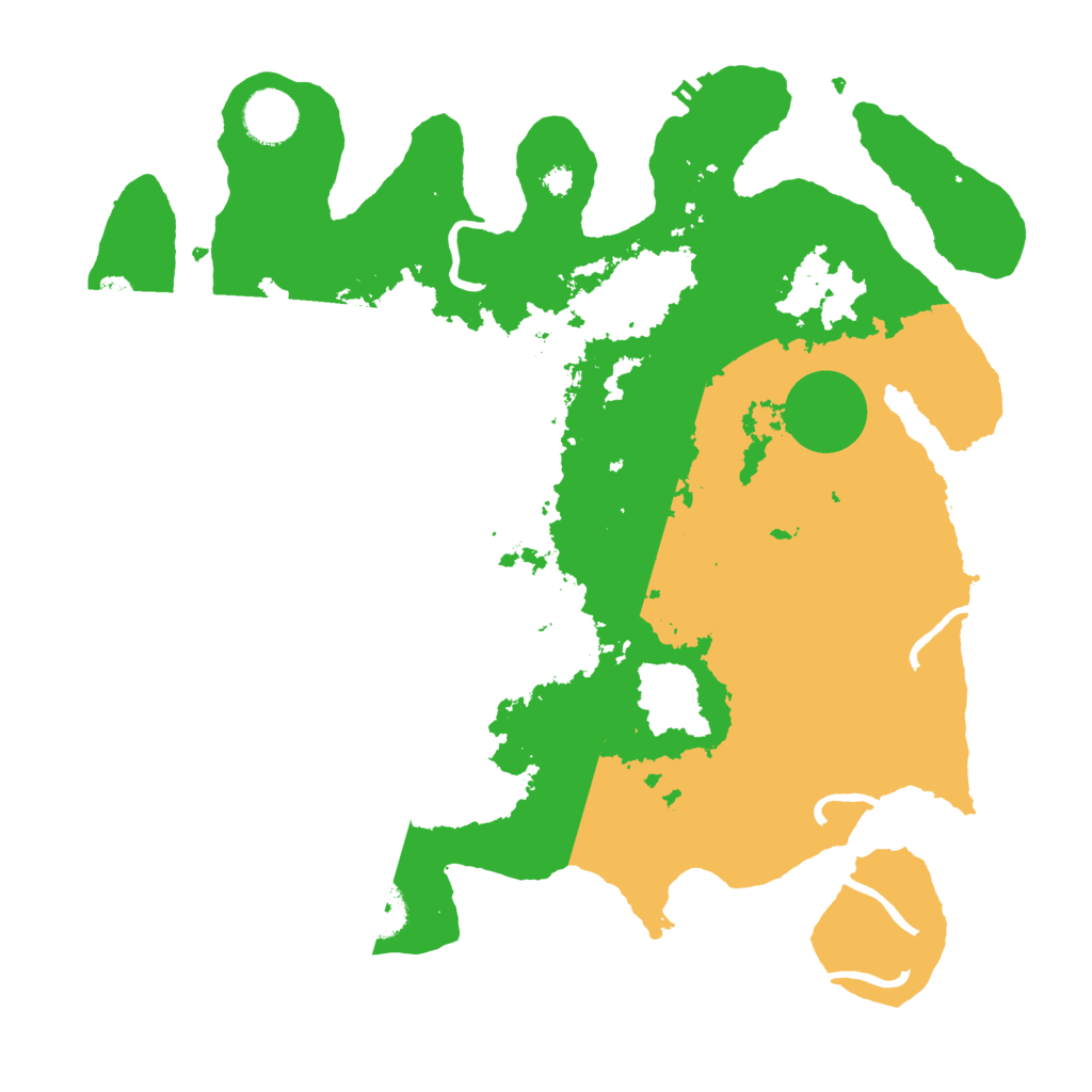 Biome Rust Map: Procedural Map, Size: 3500, Seed: 131655