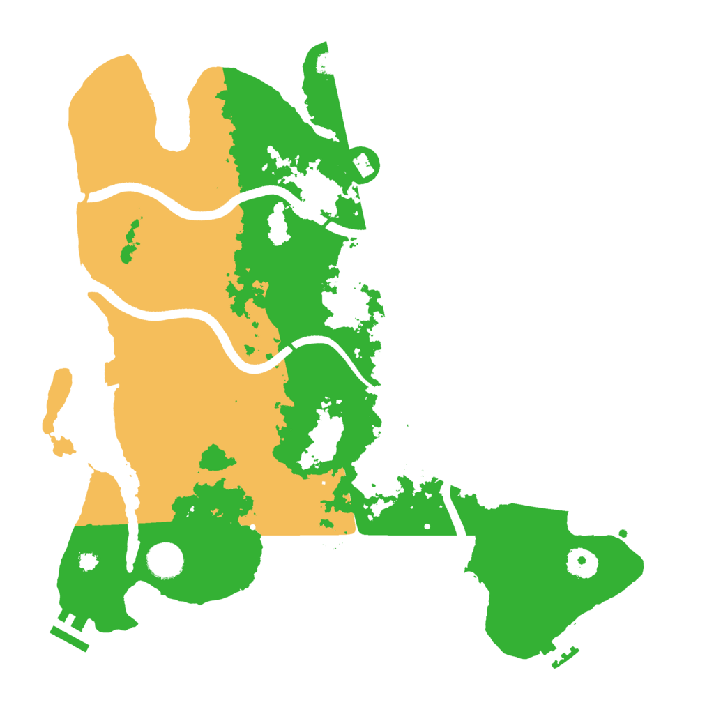Biome Rust Map: Procedural Map, Size: 3500, Seed: 422331744