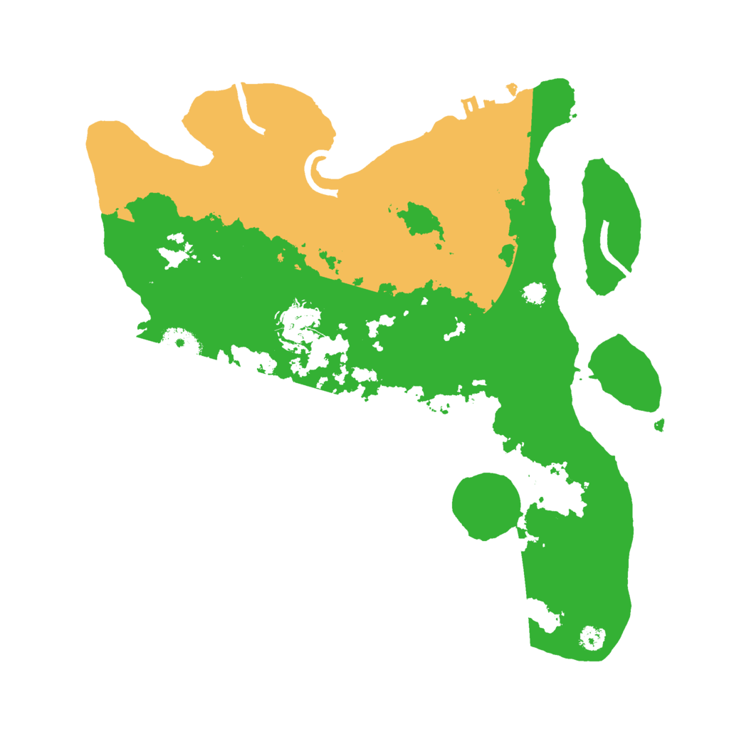 Biome Rust Map: Procedural Map, Size: 3000, Seed: 26273528