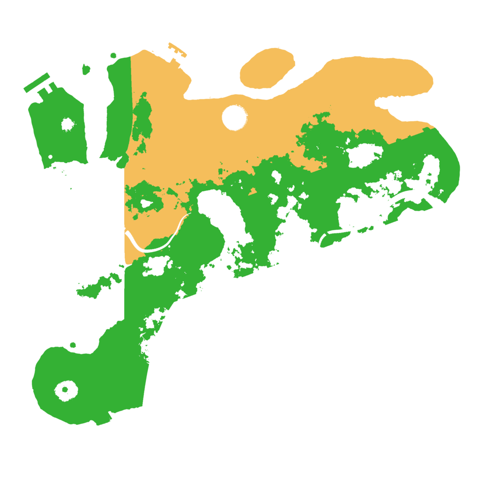 Biome Rust Map: Procedural Map, Size: 3500, Seed: 7444