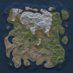 Thumbnail Rust Map: Procedural Map, Size: 4000, Seed: 397514680, 19 Monuments