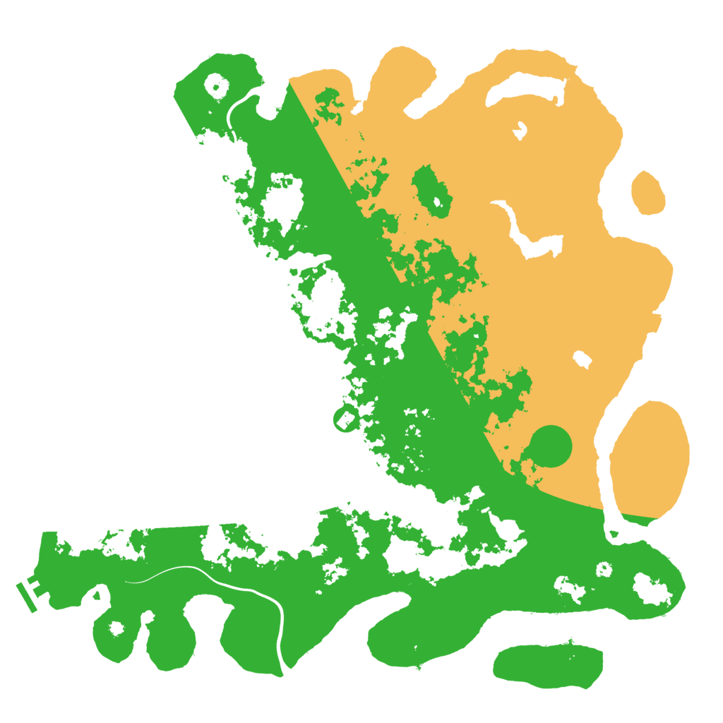 Biome Rust Map: Procedural Map, Size: 4500, Seed: 111641
