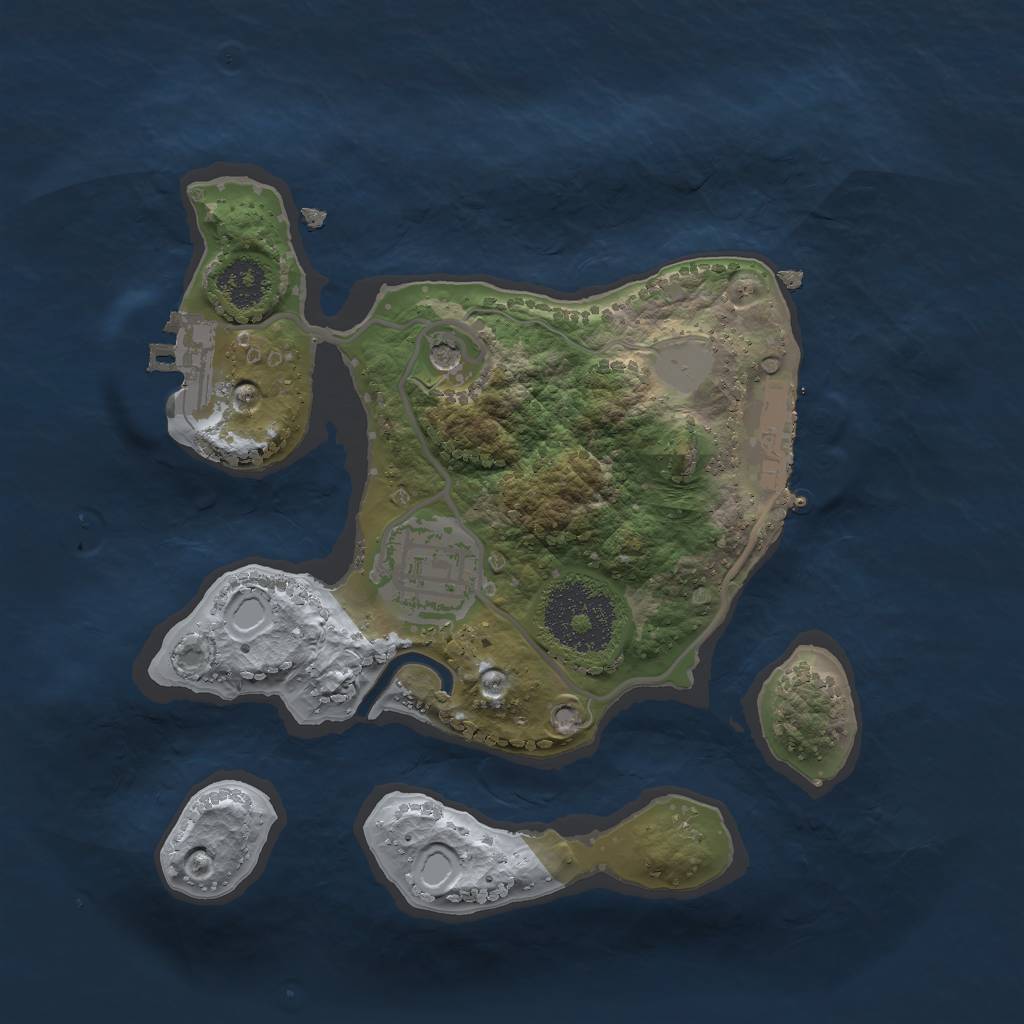 Rust Map: Procedural Map, Size: 2200, Seed: 1766877676, 9 Monuments