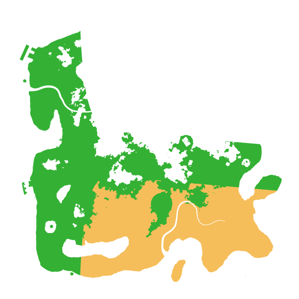 Biome Rust Map: Procedural Map, Size: 3700, Seed: 1169514706