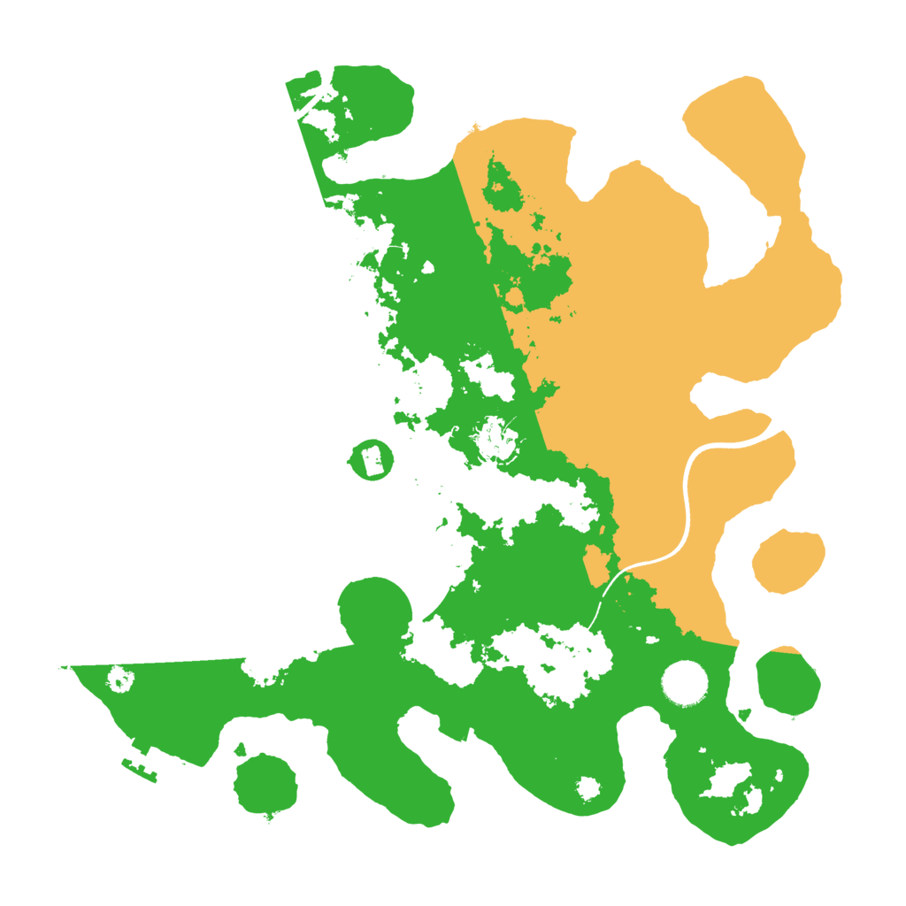 Biome Rust Map: Procedural Map, Size: 3500, Seed: 27980