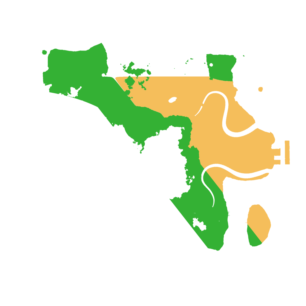 Biome Rust Map: Procedural Map, Size: 2600, Seed: 1766877676