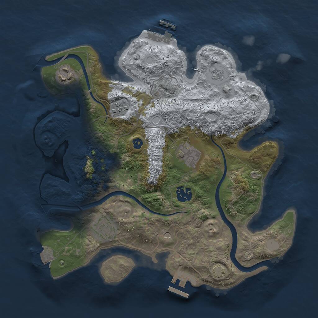 Rust Map: Procedural Map, Size: 3003, Seed: 13825, 11 Monuments