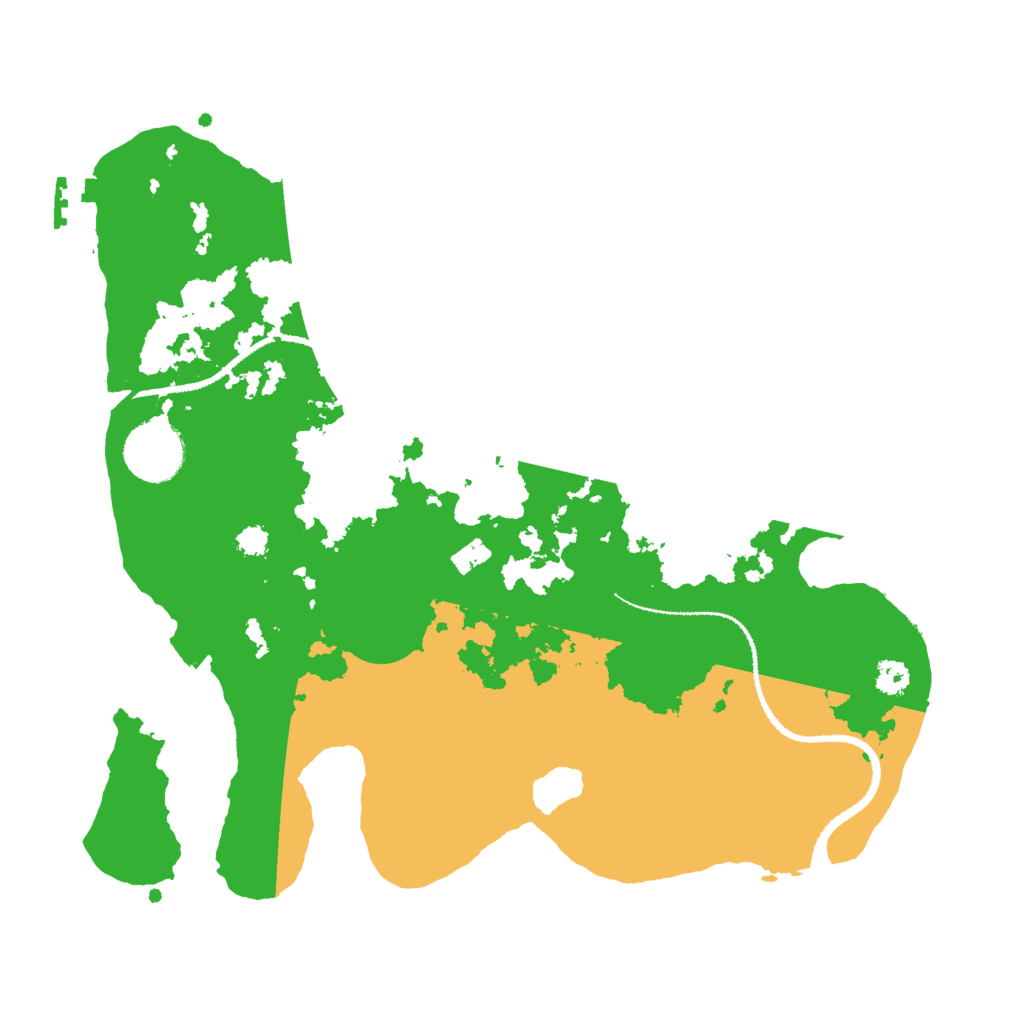 Biome Rust Map: Procedural Map, Size: 3000, Seed: 4017968