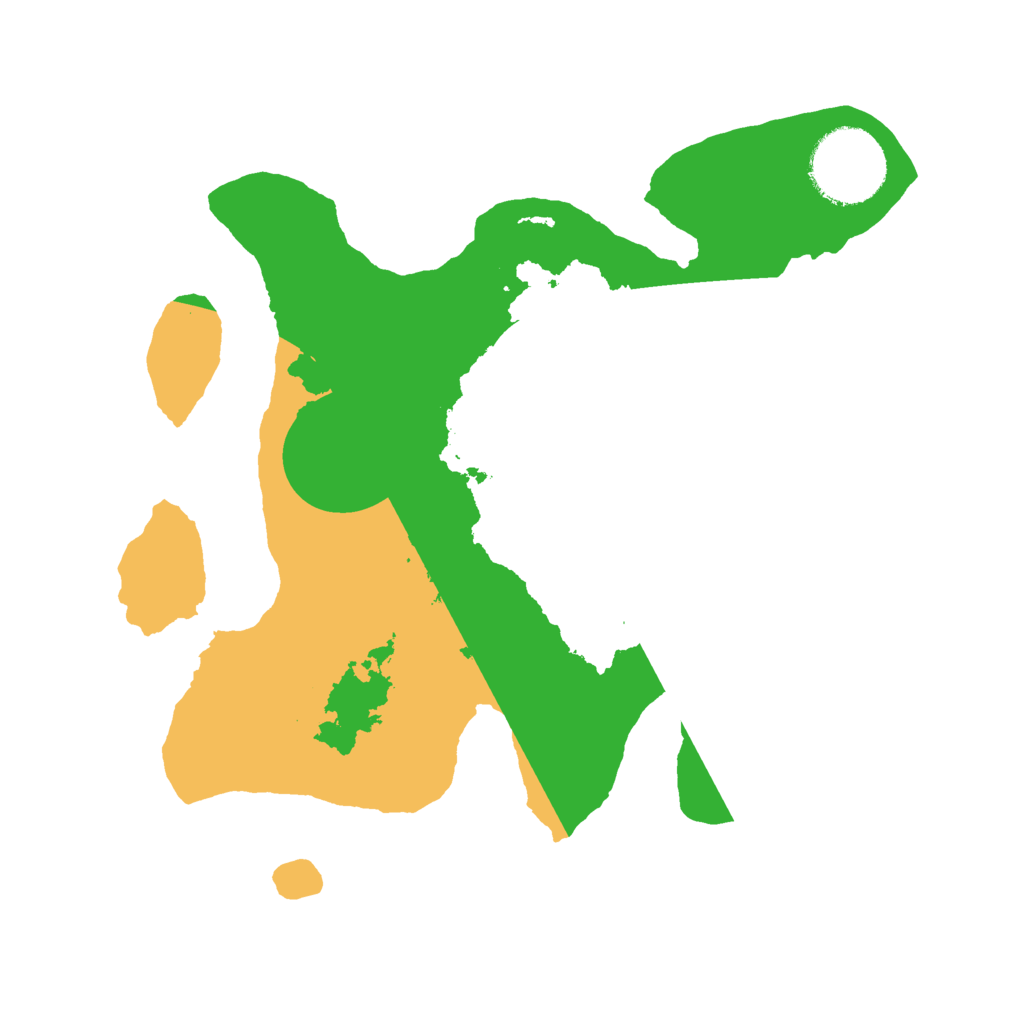 Biome Rust Map: Barren, Size: 2400, Seed: 32616