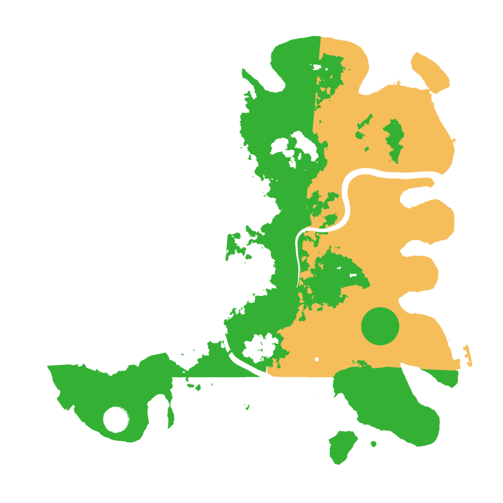 Biome Rust Map: Procedural Map, Size: 3500, Seed: 30993