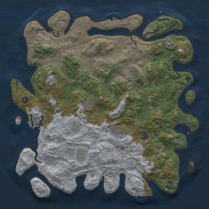 Thumbnail Rust Map: Procedural Map, Size: 4500, Seed: 2108495843, 19 Monuments