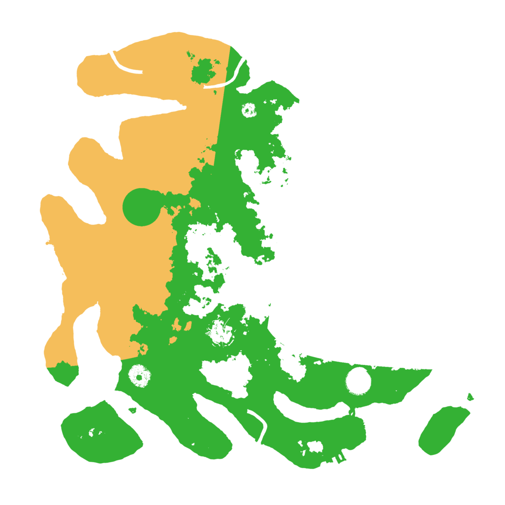 Biome Rust Map: Procedural Map, Size: 3500, Seed: 2666