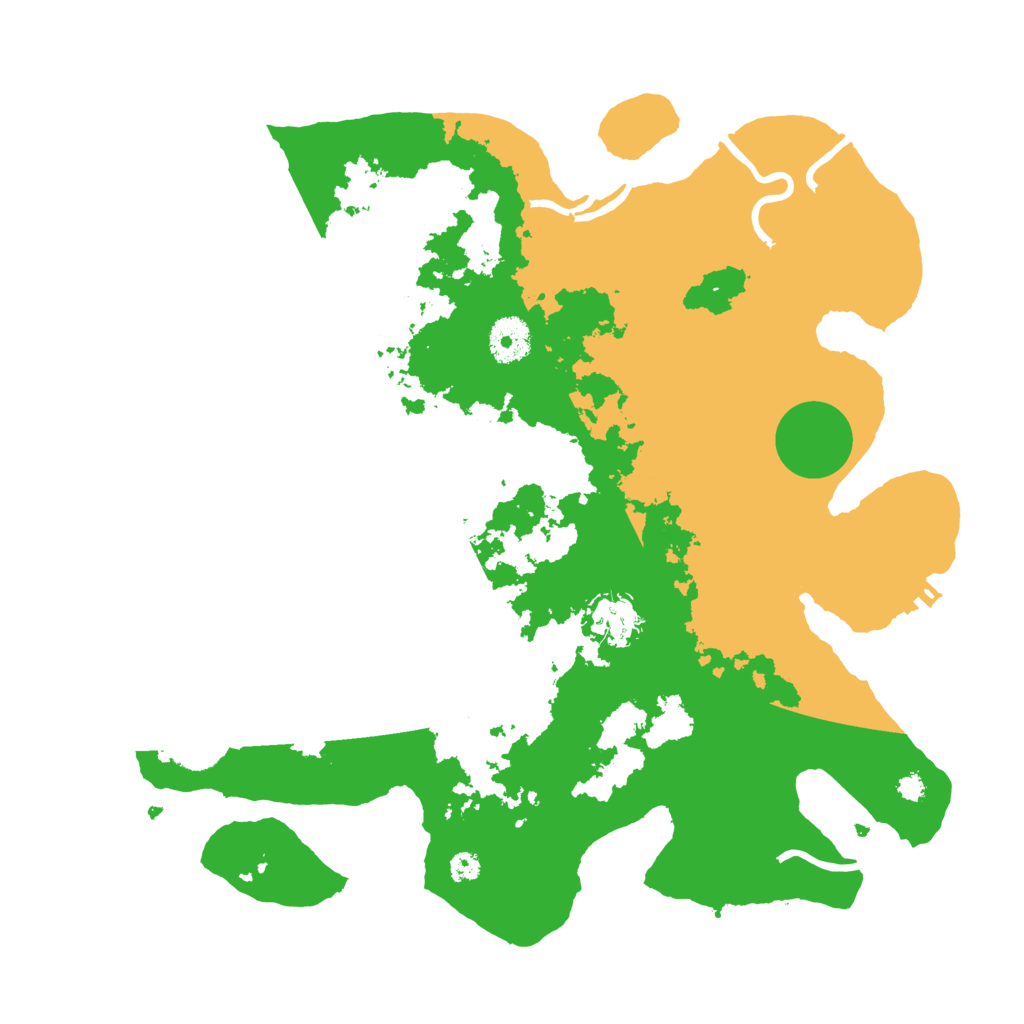 Biome Rust Map: Procedural Map, Size: 3500, Seed: 28860113
