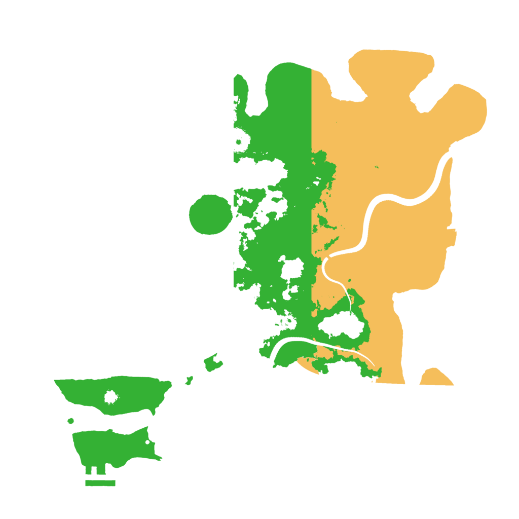 Biome Rust Map: Procedural Map, Size: 3500, Seed: 67210722