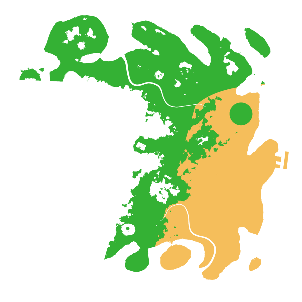 Biome Rust Map: Procedural Map, Size: 3500, Seed: 921929046