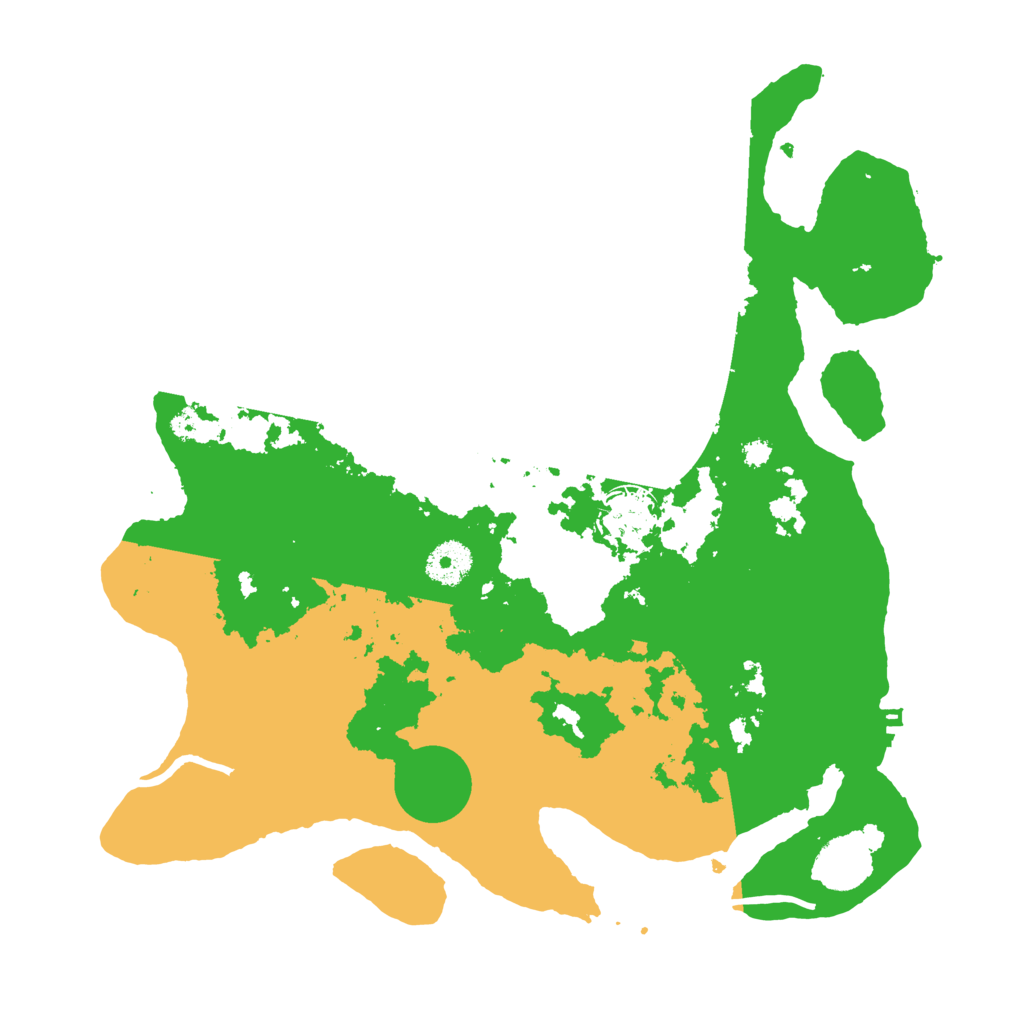 Biome Rust Map: Procedural Map, Size: 3500, Seed: 53377706