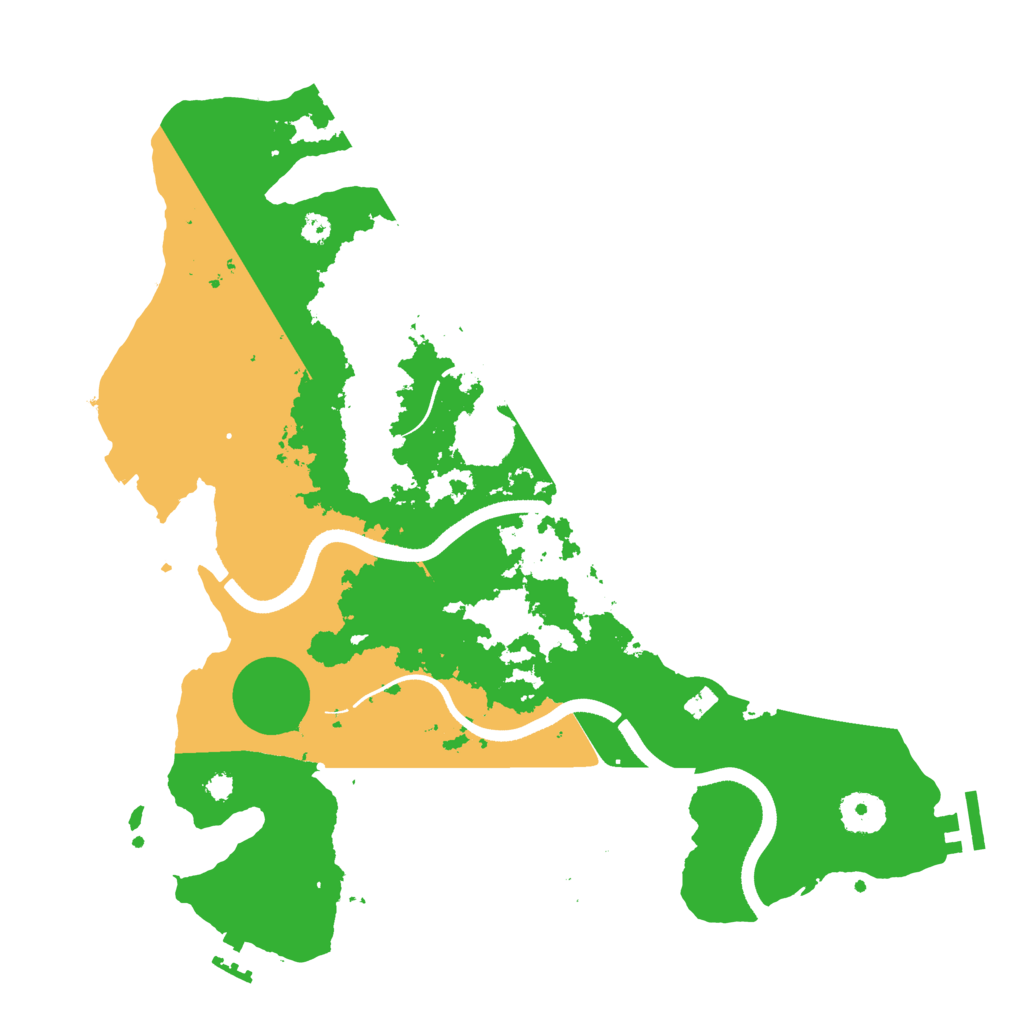 Biome Rust Map: Procedural Map, Size: 3500, Seed: 95475016